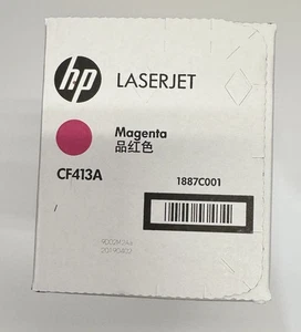 HP 410A (CF413a) Magenta LaserJet Ink Toner Cartridge Genuine OEM New Sealed - Picture 1 of 5