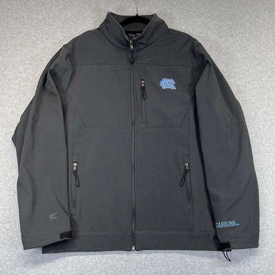 Chaqueta NC North Carolina Tar Heels Gris Oscuro Para Hombre XL Coliseo Cremallera Completa Logo Foto 1 de 4