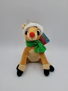 Rudolph El Reno Nariz Roja Kurt S Adler Mini Peluche Adorno de Navidad Nuevo con Etiquetas - Imagen 1 de 10