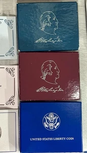 1982 George Washington Commemorative Half Silver Proof & UNC, 1986 Liberty Half - Picture 1 of 21