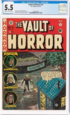Vault of Horror 21 CGC 5.5 ZOMBIE AT ZOO 1951 EC Kamen Craig & Davis! 4297637016 - Image 1 of 4