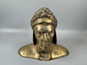 Antique Bronze Bust Dante Alighieri 19th–Early 20th Century 5” RARE - Picture 1 of 15