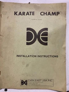 Karate Champ manual - Picture 1 of 4