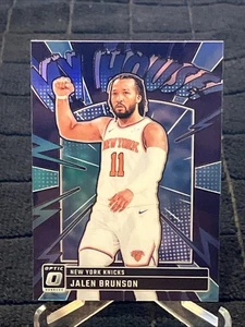 Jalen Brunson 2024-25 Donruss Optic #12 PURPLE PRIZM MY HOUSE - New York Knicks - Picture 1 of 2