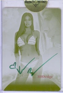 2010 BENCHWARMER ULTIMATE PRINT PLATE AUTO: KITANA BAKER 1/1 AUTOGRAPH - Picture 1 of 7