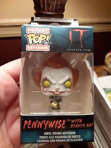 Funko Pocket POP Keychain IT Chapter Two PENNYWISE with Beaver Hat UnUSED