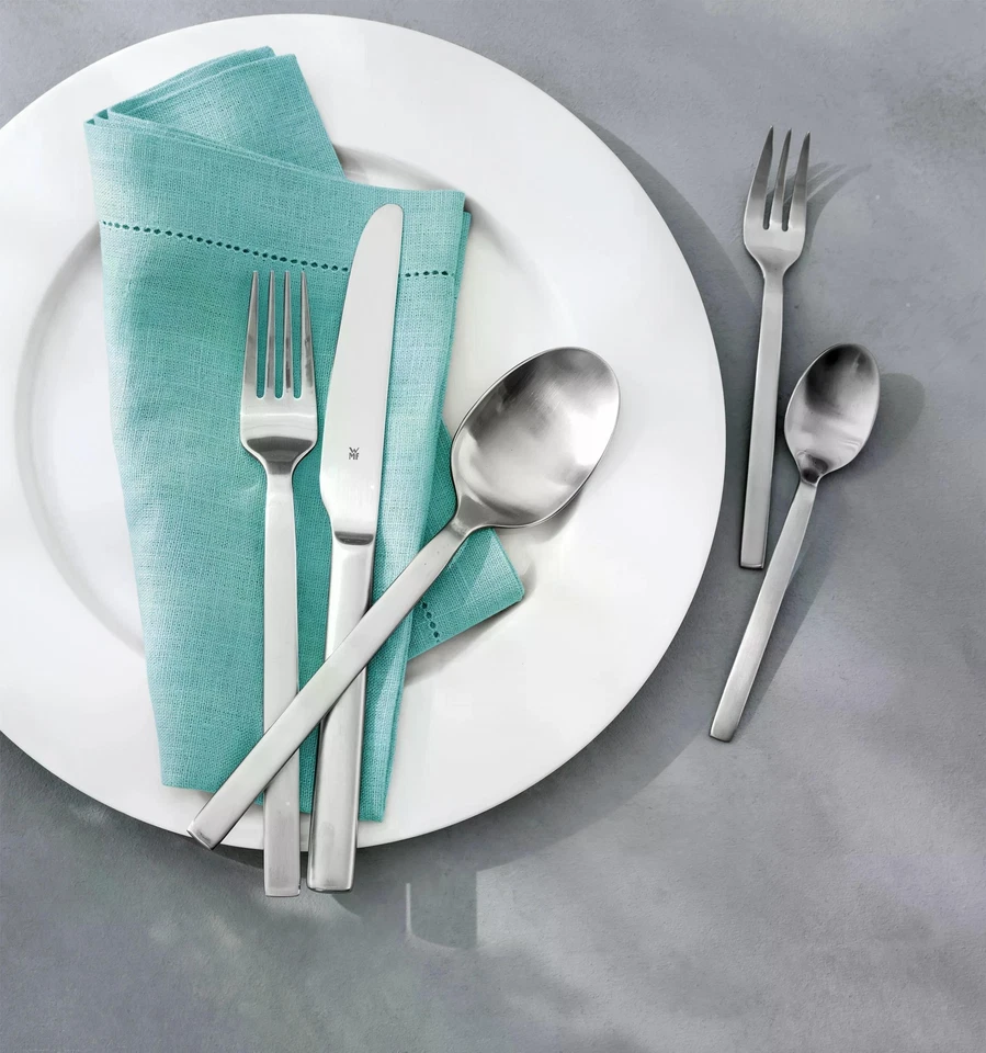 WMF Besteck Set 30-teilig Metall, silberfarben spülmaschinengeeignet Alteo Matt - Bild 1 von 1