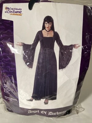 Mujer Halloween Ángel de la Oscuridad Disfraz Talla Pequeña con Gargantilla Cruz Calavera Foto 1 de 2