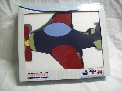 Оригинальный деревянный настенный декор для сна «Время в пути» 3 штуки 13 x 11 дюймов новый в коробке - Изображение 1 из 4