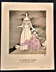 Ch. Martin La Rose Of Jardin Gazette Good Ton Eo 1922 Jeanne Lanvin