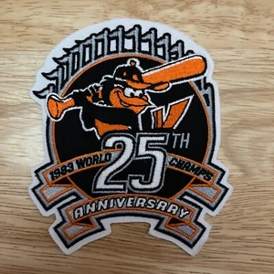 BALTIMORE ORIOLES 1983 Season 25th Anniversary 3.5" x 4.25" Official Patch - Picture 1 of 2