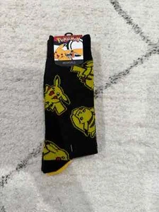 Bioworld Pokemon Crew-Socken schwarz und grau Größe 10-13 - Bild 1 von 2