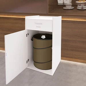 Trash Can Commercial Trash Can Trash Can Cabinet Garbage Collection Container - Picture 1 of 13