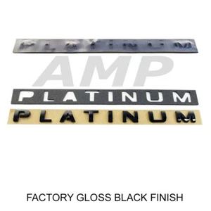 For 2pc Set Expedition F-150 F-250 F-350 PLATINUM Door Gloss Black Emblem Decal - Bild 1 von 6