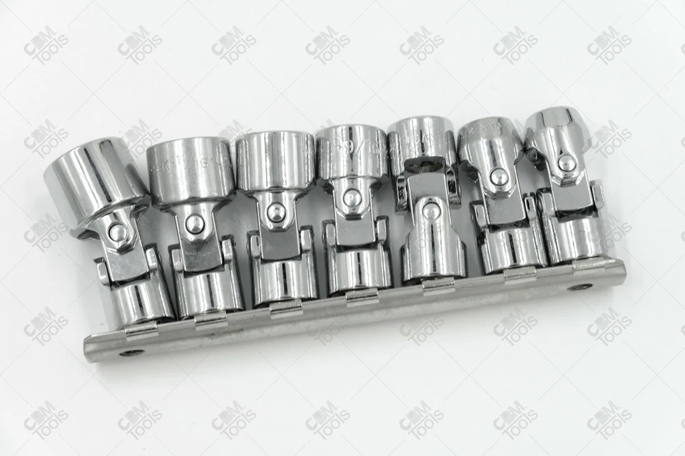 SK Hand Tools 4607 7pc 3/8" Dr. 6pt Flex Fractional Chrome Socket Set - Image 1 of 1