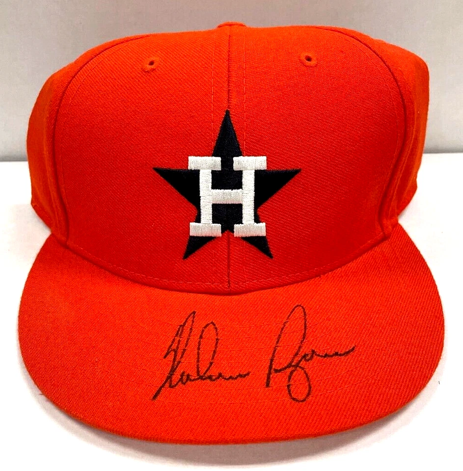 Gorra firmada por Nolan Ryan Auto Cooperstown Collection 1975 Astros nueva con etiquetas Beckett BONITA Foto 1 de 4