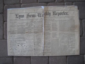 1872 Lynn Semi-Weekly Reporter. Lynn Mass. 24. Juli 1872 - Bild 1 von 2