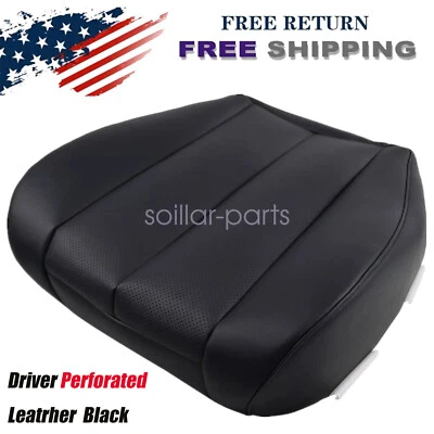 Cubierta de asiento inferior perforada para conductor Subaru Outback 2010-2014 cuero negro Foto 1 de 4