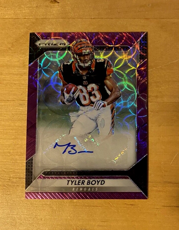 2016 Panini Prizm TYLER BOYD #RA-TBD Purple Scope #'d/99 Rookie Auto RC TITANS