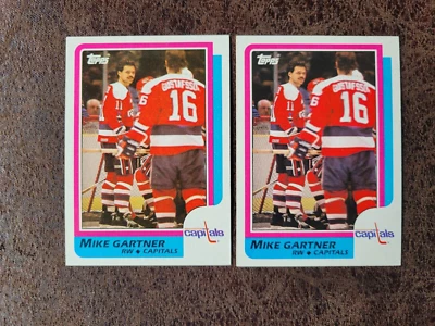 (2) 1986-87 Topps Mike Gartner #59 - Washington Capitals Legend - Image 1 of 3