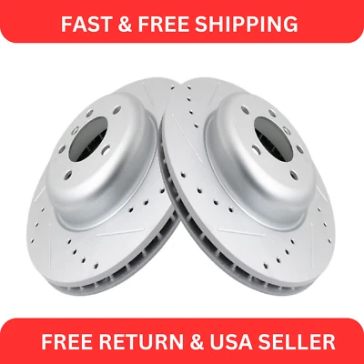 Performance Brake Rotor Drilled & Slotted G-Coated Front Pair Kit - Image 1 of 4