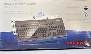 CHERRY KEYBOARD (SWISS.GERMAN), G83-6744 SMARTBOARD USB FOR BANKING,PIN - Picture 1 of 5