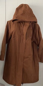Wrap London Barn Chore Coat Longline Parka Copper Rust US Sz 8 UK 12 EUC - Picture 1 of 10