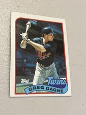 1989 Topps Greg Gagne Minnesota Twins Baseball Card