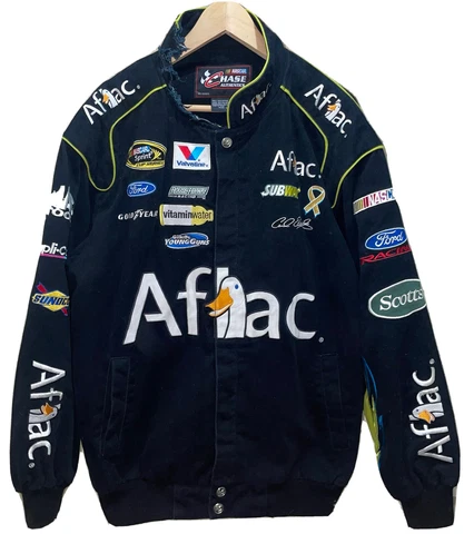 NASCAR AFLAC CHASE AUTHENTICS JACKET 99 CARL EDWARDS ROUSH FENWAY RACING MENS L Cover