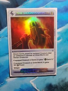 The Doomhammer Ultra Rare Holo Foil 1st Ed. Chaotic Card. Zenith of the Hive. LP