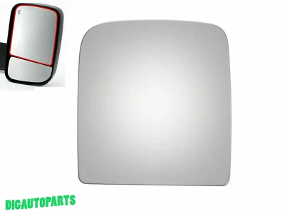 Upper Mirror Glass For 2010-2020 Ram 2500 3500 Passenger Right Side RH Adhesive - Image 1 of 4