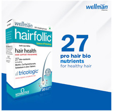 Wellman Hairfollic Hair Health Support Biotin (30 Bio-Active Tablets) Tricologic
