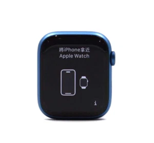 Apple Watch Series 7 GPS+LTE 45mm Blue Aluminum Case (CRACKED SCREEN) - Zdjęcie 1 z 6