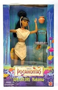 1995 Disney Pocahontas Sun Colors Nakoma Puppe / Mattel 13331 / NrfB