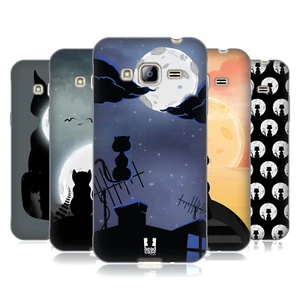 HEAD CASE DESIGNS CAT AND MOON GEL CASE FOR SAMSUNG PHONES 3 - Picture 1 of 14