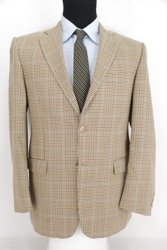 Giacca cappotto sportivo Burberry London 2Btn beige multicolore check lana seta 38R