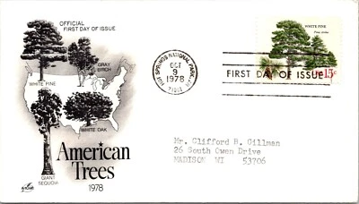FDC 1978 SC #1767a Artcraft, White Pine - Hot Springs Park AR - Single - J7066 - Image 1 of 2
