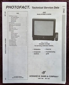 Sams Photofact 3341 Service Manual for JVC AV-20BM4, AV-20CM4 - Picture 1 of 1