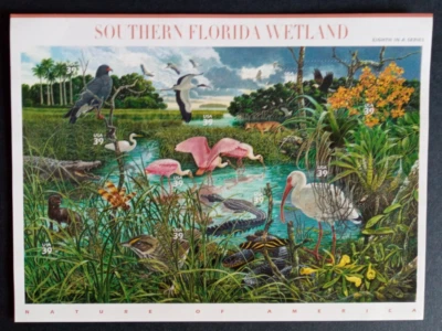 Southern Florida Wetland 2005 - Sheet of 10 - 39 Cent Stamps US Scott #4099 MNH - Image 1 of 4