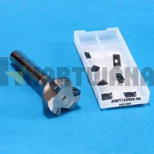 Fresadora facial indexable 10 piezas APMT1135PDER 3 flautas diámetro de mecanizado 30 mm - Imagen 1 de 13