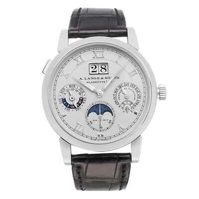 A. Lange & Sohne Langematik 38.5mm Perpetual  Platinum Gray Dial Watch 310.025E - Image 1 of 4