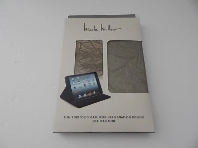 Nicole Miller Slim PortFolio Case & Stand for iPad Mini Mini2 Mini3 Silver/Black - Image 1 of 4