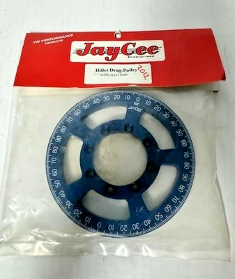 Polea de arrastre original Jaycee 5,25 pulgadas azul Billet sin buje Foto 1 de 2