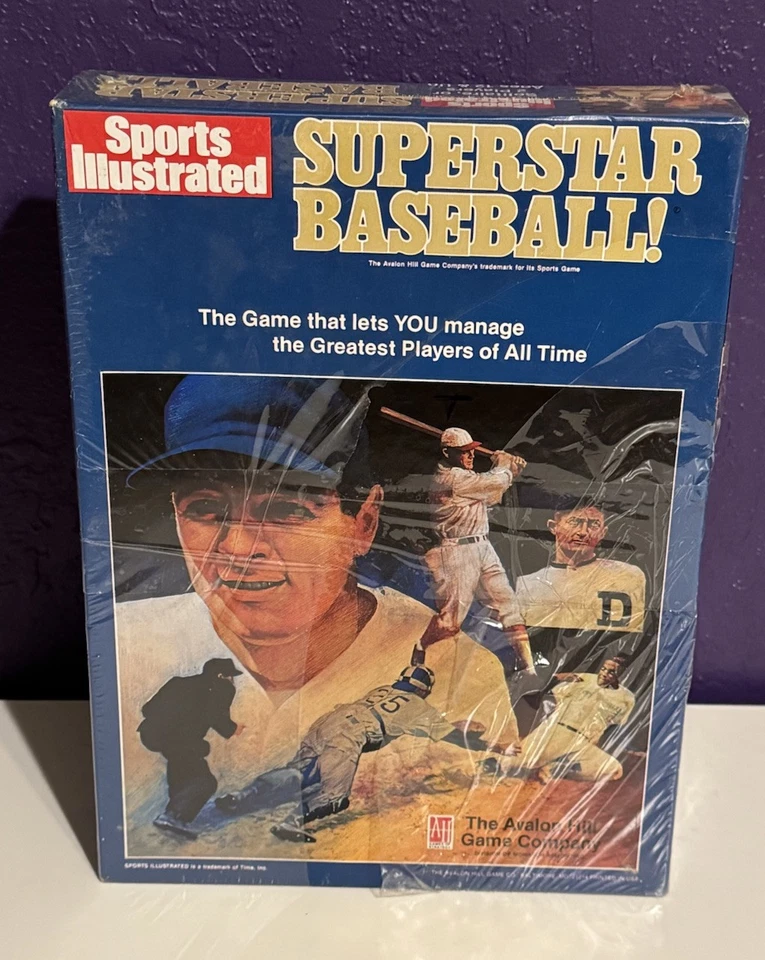 Superstar Baseball Sports Illustrated Game Avalon Hill 9140 1978