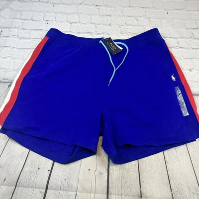 Pantalones cortos deportivos Polo Ralph Lauren con cordón azul para mujer talla XS Foto 1 de 4