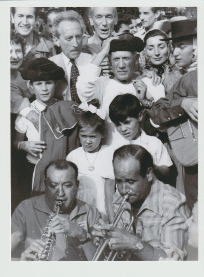 Foto retrato del festival Pablo Picasso años 50 blanco y negro 18x13 cm impresión plateada Foto 1 de 1