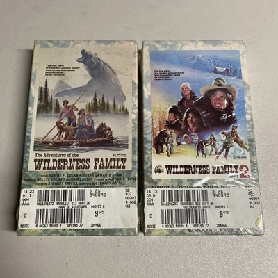 New VHS Tape Lot of 2 : The Adventures of the Wilderness Family & Part 2 (1990) Foto 1 de 3