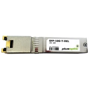 Plusoptic SFP-10G-T-DEL Copper 10000Mbit/s SFP+ Network Transmitter Module (Copp - Photo 1/1