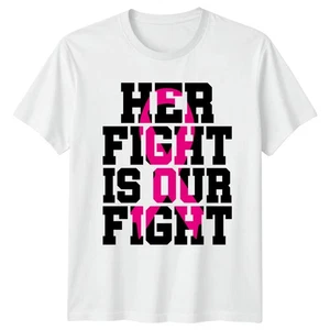 Pink Ribbon Breast Cancer Awareness Support Herren T-Shirt Damen Grafik Tee - Bild 1 von 11