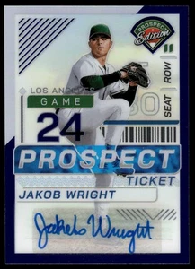 Panini Prospect Edition 2024 Jacob Wrigt púrpura Prizm automático/125 #135 - Imagen 1 de 2